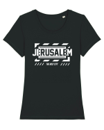 Jerusalem Tricou mânecă scurtă guler larg fitted Damă Expresser