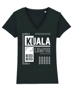 Kuala Lumpur Tricou mânecă scurtă guler V Damă Evoker