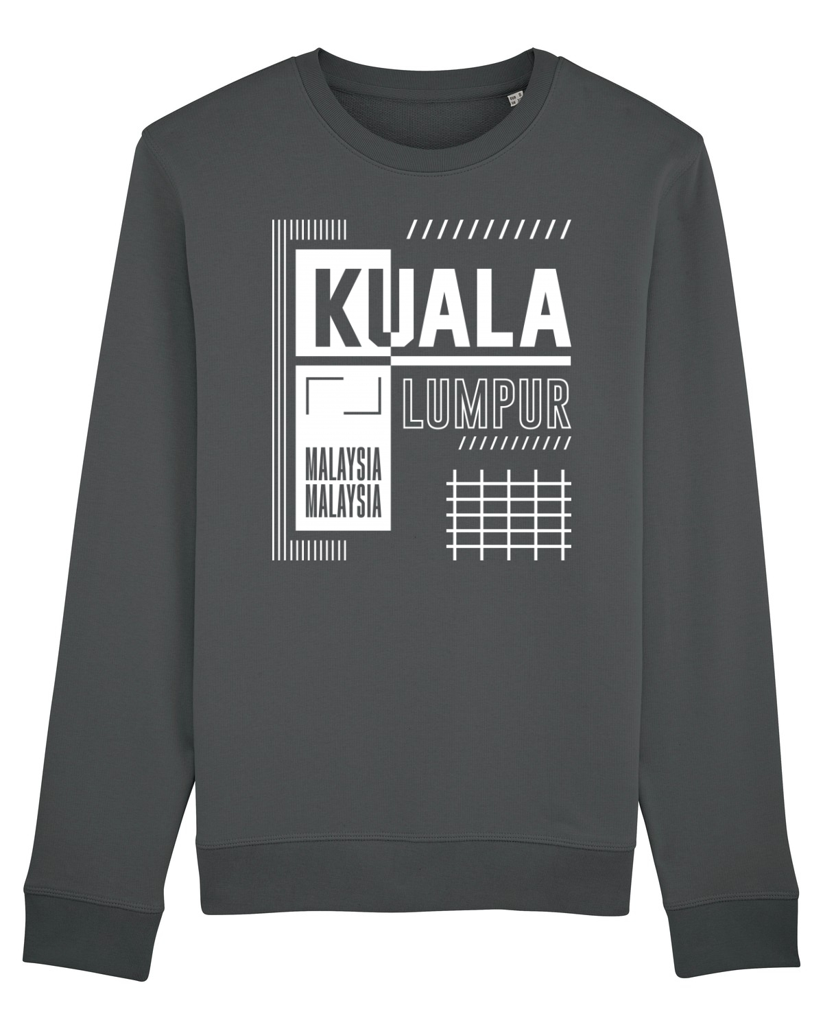 Bluză mânecă lungă Unisex Rise Anthracite