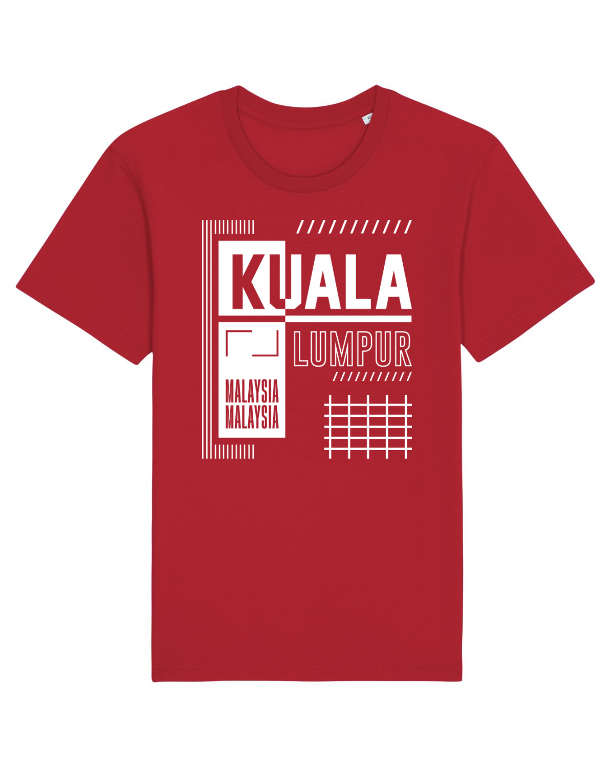 Tricou mânecă scurtă Unisex Rocker Red
