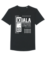 Kuala Lumpur Tricou mânecă scurtă guler larg Bărbat Skater