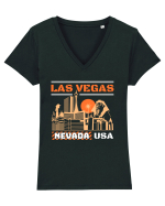 Las Vegas Tricou mânecă scurtă guler V Damă Evoker