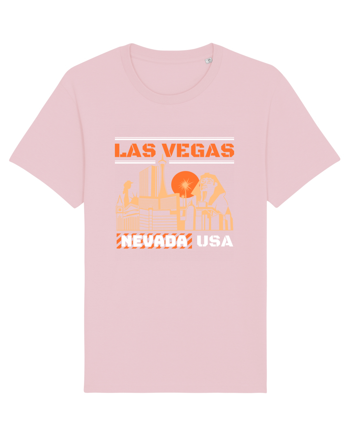 Tricou mânecă scurtă Unisex Rocker Cotton Pink