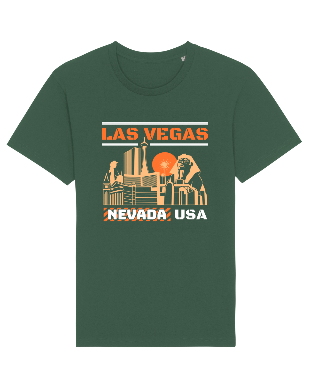 Tricou mânecă scurtă Unisex Rocker Bottle Green