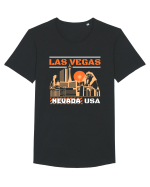 Las Vegas Tricou mânecă scurtă guler larg Bărbat Skater