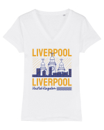 Liverpool Tricou mânecă scurtă guler V Damă Evoker