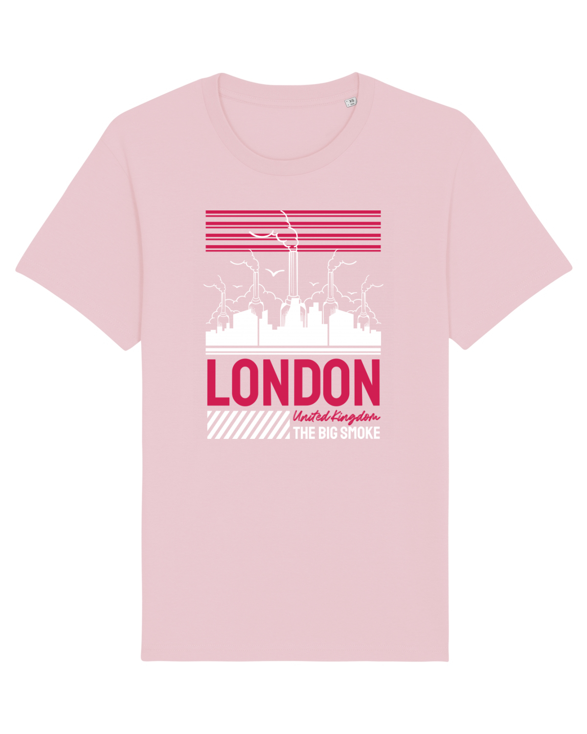 Tricou mânecă scurtă Unisex Rocker Cotton Pink
