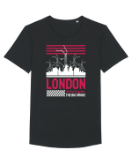 London Tricou mânecă scurtă guler larg Bărbat Skater