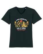 Los Angeles Tricou mânecă scurtă guler V Bărbat Presenter