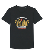 Los Angeles Tricou mânecă scurtă guler larg Bărbat Skater