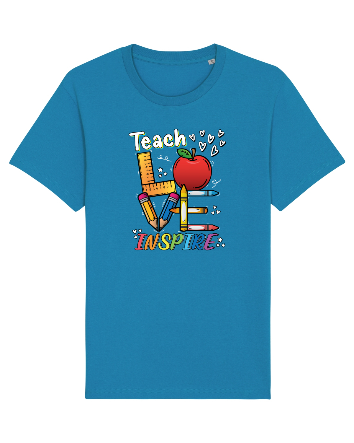 Tricou mânecă scurtă Unisex Rocker Azur