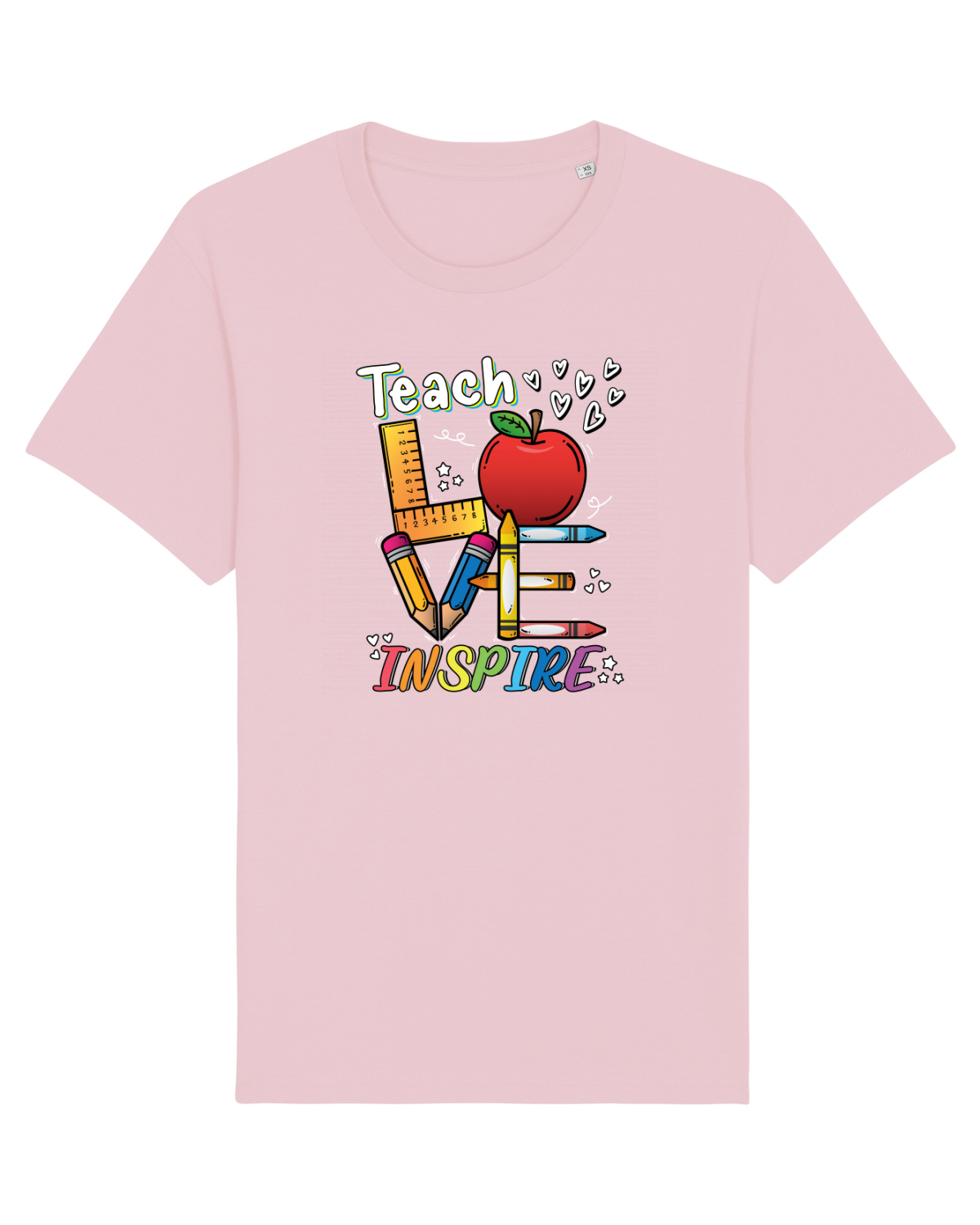 Tricou mânecă scurtă Unisex Rocker Cotton Pink