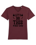 Let's do This Test Day black Tricou mânecă scurtă guler V Bărbat Presenter