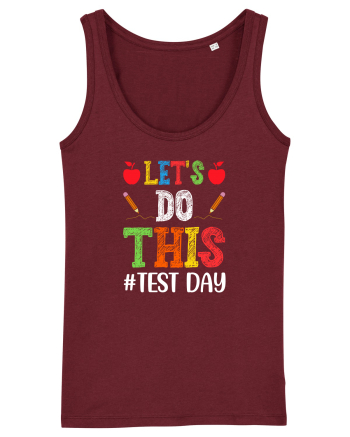 Let's do This Test Day color Burgundy