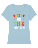 Let's do This Test Day color Tricou mânecă scurtă guler larg fitted Damă Expresser