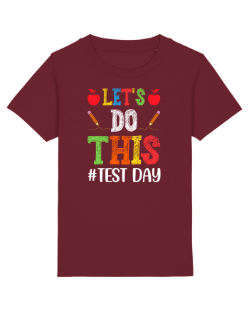 Let's do This Test Day color Burgundy