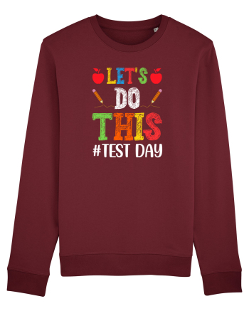 Let's do This Test Day color Burgundy