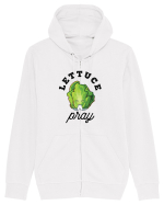Lettuce Pray - black Hanorac cu fermoar Unisex Connector