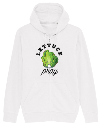 Lettuce Pray - black White