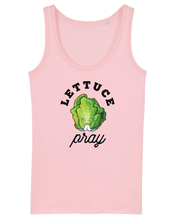 Lettuce Pray - black Cotton Pink