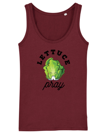 Lettuce Pray - black Burgundy