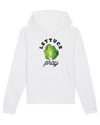Lettuce Pray - black White