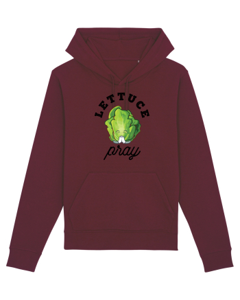 Lettuce Pray - black Burgundy