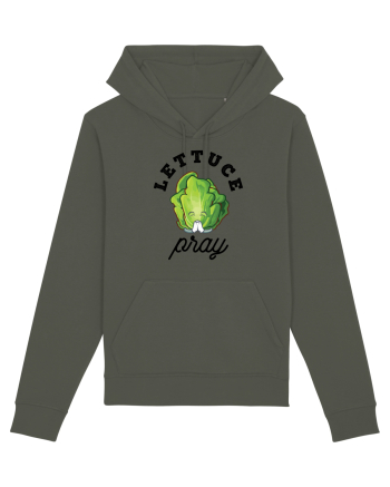 Lettuce Pray - black Khaki