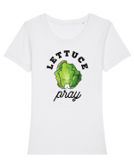 Lettuce Pray - black Tricou mânecă scurtă guler larg fitted Damă Expresser