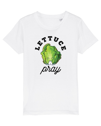 Lettuce Pray - black White