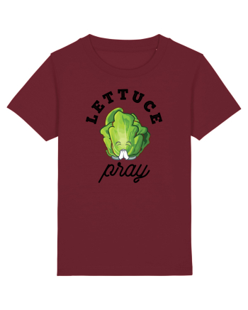 Lettuce Pray - black Burgundy