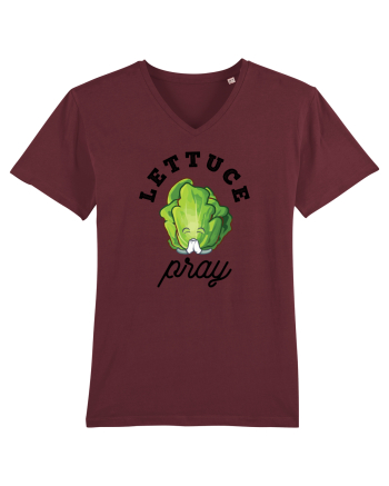 Lettuce Pray - black Burgundy