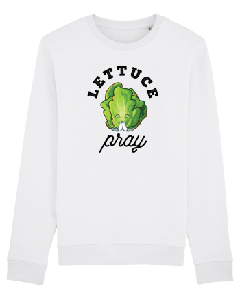 Lettuce Pray - black White