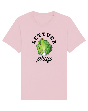 Lettuce Pray - black Cotton Pink