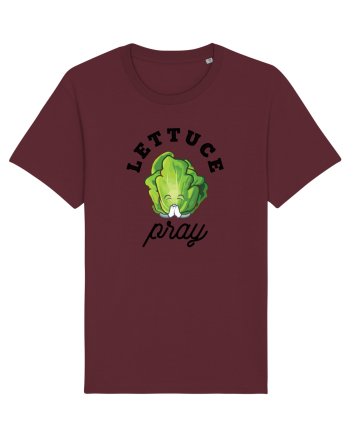 Lettuce Pray - black Burgundy