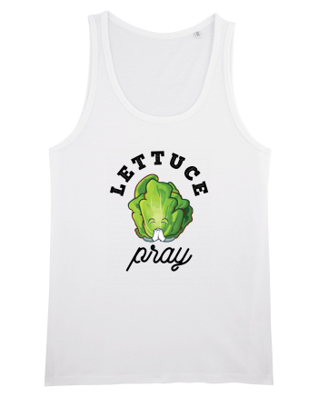 Lettuce Pray - black White