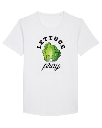 Lettuce Pray - black White