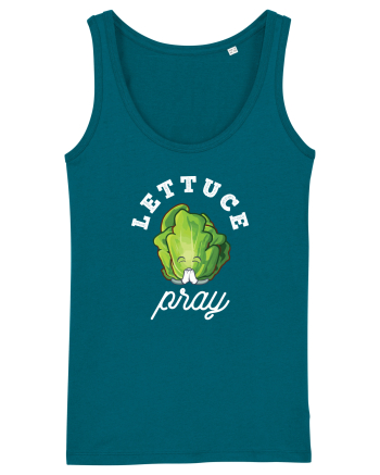 Lettuce Pray - white Ocean Depth