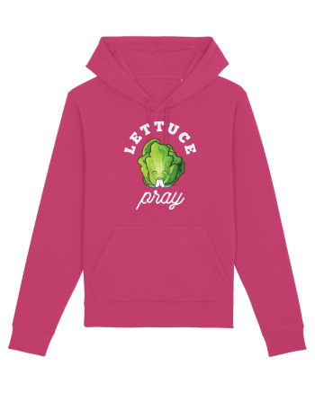 Lettuce Pray - white Raspberry