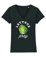 Lettuce Pray - white Tricou mânecă scurtă guler V Damă Evoker