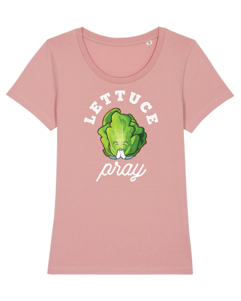 Lettuce Pray - white Canyon Pink