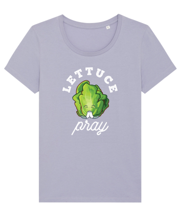 Lettuce Pray - white Lavender