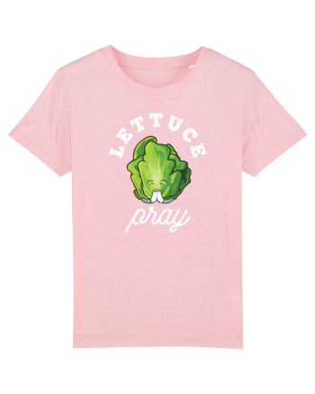 Lettuce Pray - white Cotton Pink