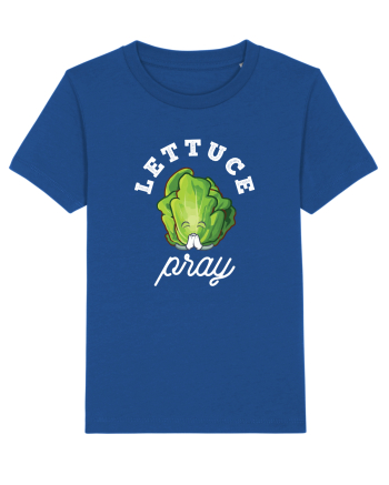Lettuce Pray - white Majorelle Blue