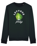 Lettuce Pray - white Bluză mânecă lungă Unisex Rise