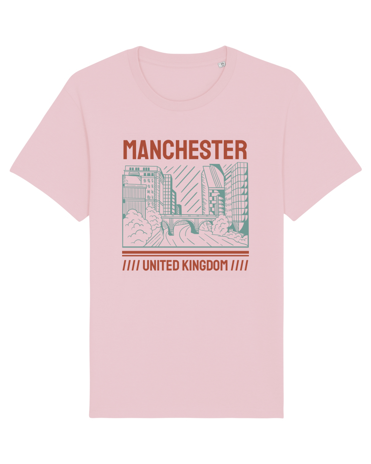 Tricou mânecă scurtă Unisex Rocker Cotton Pink