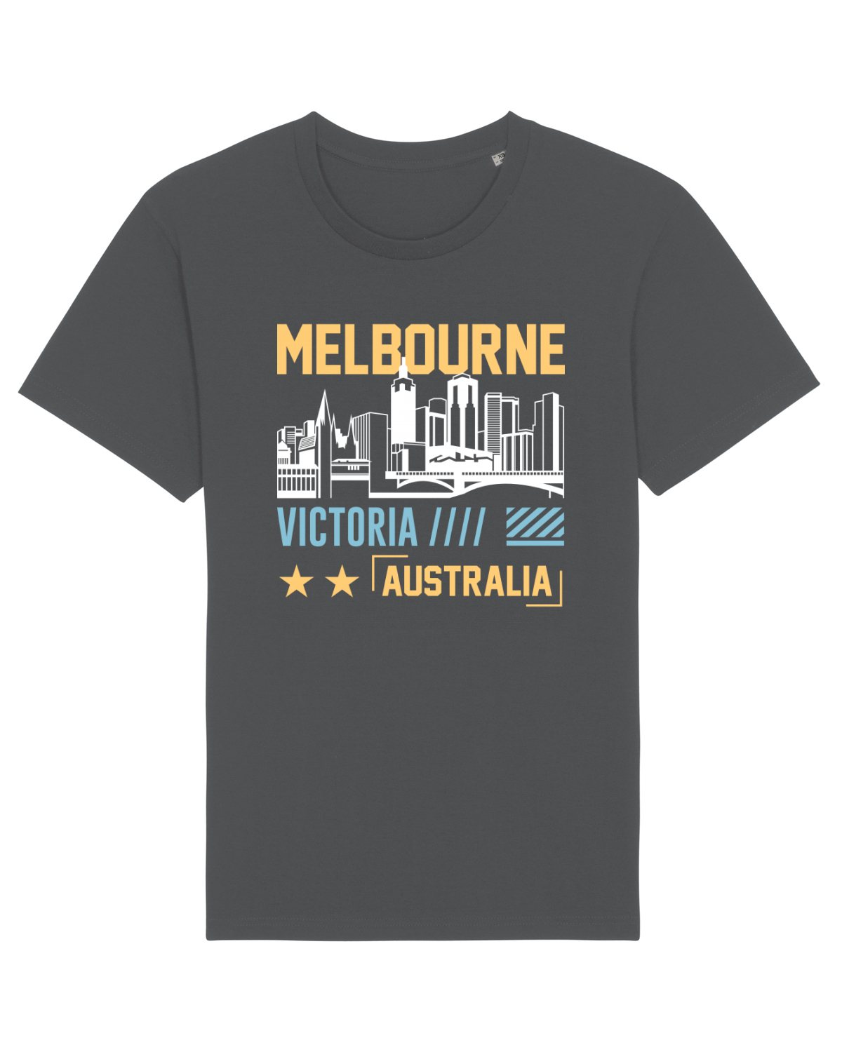 Tricou mânecă scurtă Unisex Rocker Anthracite
