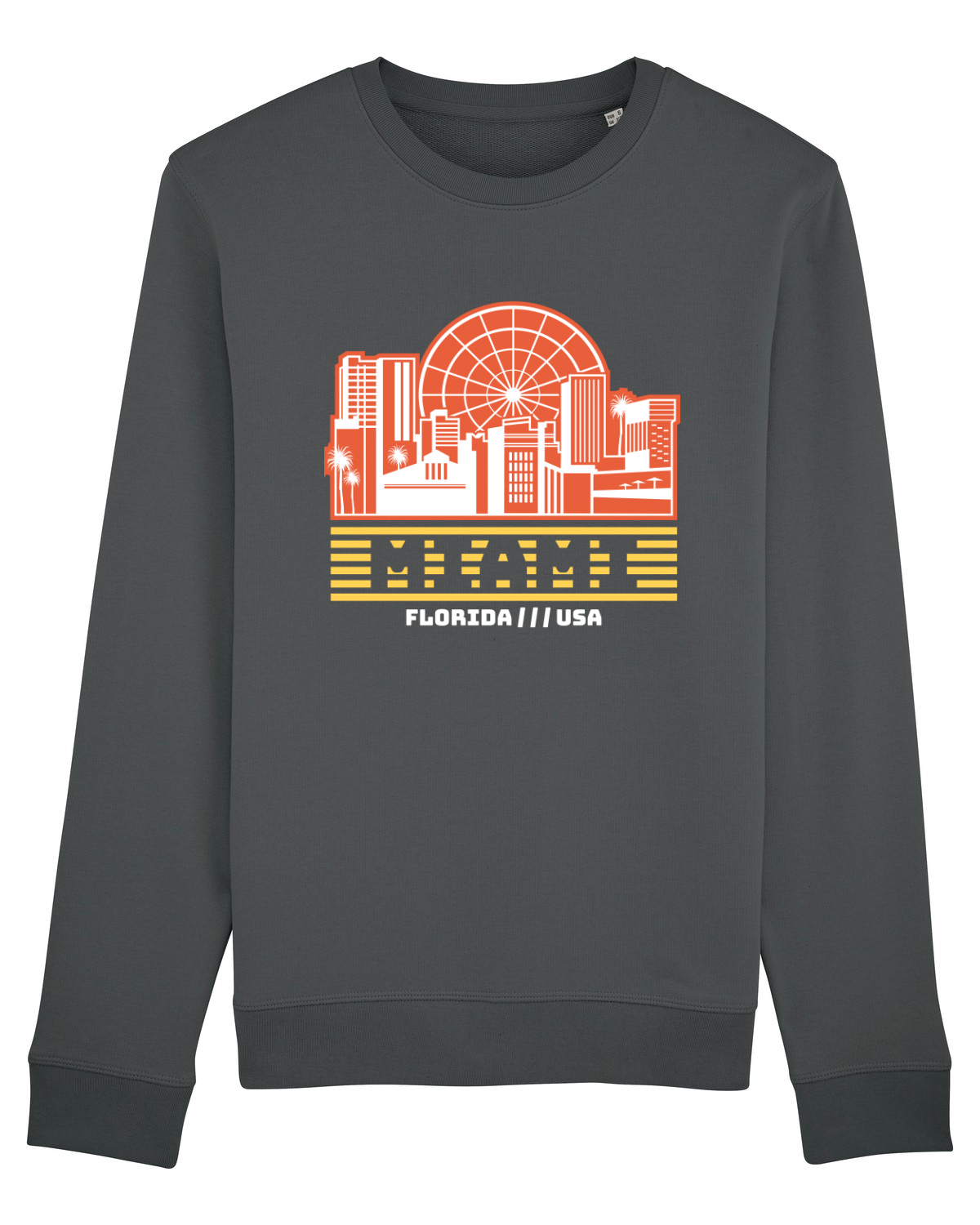 Bluză mânecă lungă Unisex Rise Anthracite