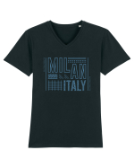 Milan Tricou mânecă scurtă guler V Bărbat Presenter