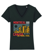 Montreal Tricou mânecă scurtă guler V Damă Evoker